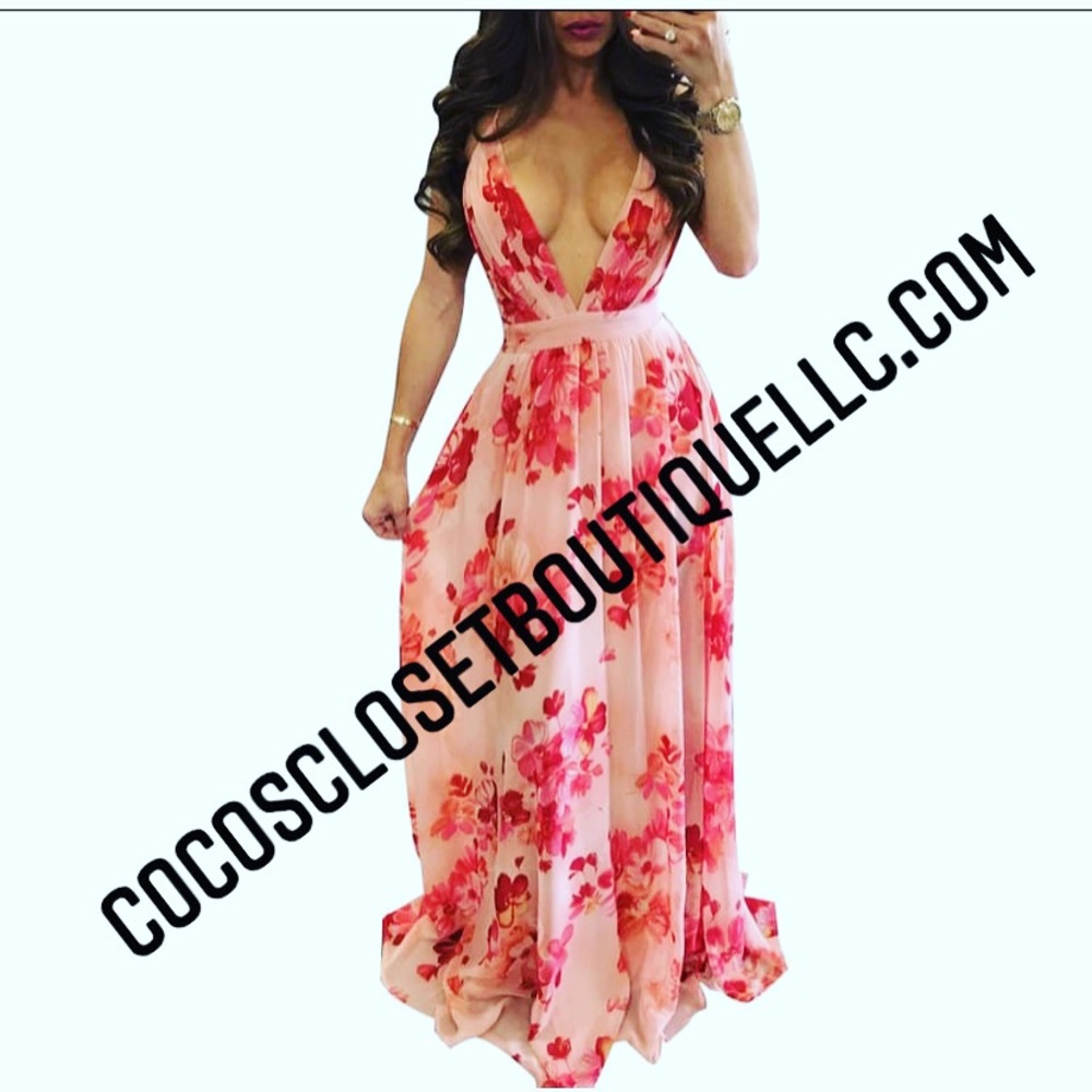 Sexy Floral Maxi Dress